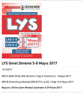 LYS Deneme Sınavı